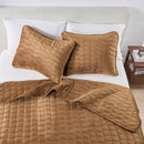 Velvet Box-Stitched Quilt Set - Vivica Collection by Great Bay Home