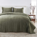 Velvet Box-Stitched Quilt Set - Vivica Collection by Great Bay Home