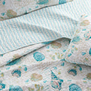 Seashell & Coral Quilt Set - Westsands Collection by Great Bay Home