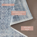 Distressed Moroccan Machine Washable Accent Area Rug & Runner 2 Pack - Neve Collection by Great Bay Home