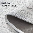 Distressed Moroccan Machine Washable Accent Area Rug & Runner 2 Pack - Neve Collection by Great Bay Home