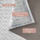 Distressed Moroccan Machine Washable Accent Area Rug 3' x 5' - Neve Collection by Great Bay Home