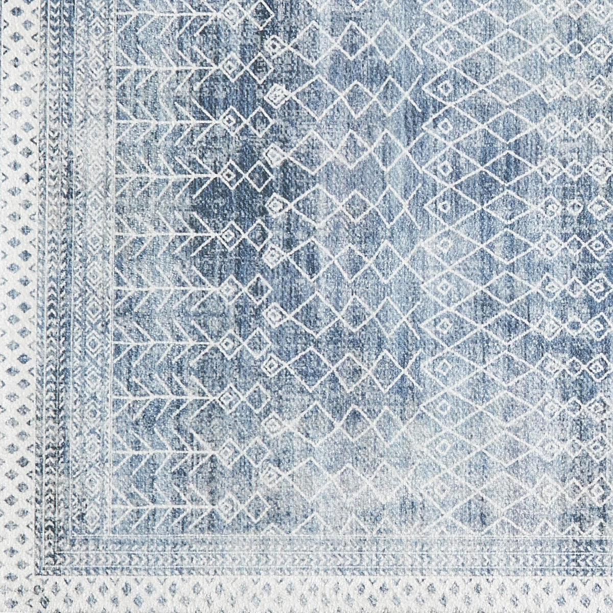 Distressed Moroccan Machine Washable Accent Area Rug 5' x 7' - Neve Collection, photo 5 of 10