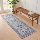 Floral Machine Washable Accent Runner 2'4" x 7' - Matra Collection by Great Bay Home