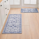 Floral Machine Washable Accent Area Rug & Runner 2 Pack - Matra Collection by Great Bay Home