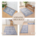Floral Machine Washable Accent Area Rug 3' x 5' - Matra Collection by Great Bay Home