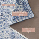 Floral Machine Washable Accent Area Rug 3' x 5' - Matra Collection by Great Bay Home