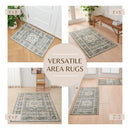 Medallion Machine Washable Accent Runner 2'4" x 7' - Nava Collection by Great Bay Home