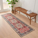 Medallion Machine Washable Accent Runner 2'4" x 7' - Nava Collection by Great Bay Home