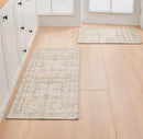 Medallion Machine Washable Accent Area Rug & Runner 2 Pack - Nava Collection by Great Bay Home