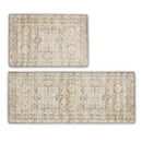 Medallion Machine Washable Accent Area Rug & Runner 2 Pack - Nava Collection by Great Bay Home