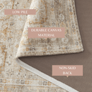 Medallion Machine Washable Accent Area Rug & Runner 2 Pack - Nava Collection by Great Bay Home