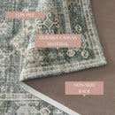 Medallion Machine Washable Accent Area Rug 5' x 7' - Nava Collection by Great Bay Home