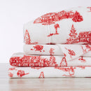 Printed Plush Sheet - Velvet Luxe Collection by Great Bay Home