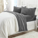 Solid Plush Sheet - Velvet Luxe Collection by Great Bay Home