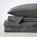 Solid Plush Sheet - Velvet Luxe Collection by Great Bay Home
