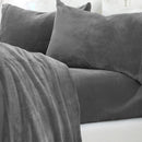 Solid Plush Sheet - Velvet Luxe Collection by Great Bay Home