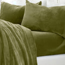 Solid Plush Sheet - Velvet Luxe Collection by Great Bay Home