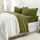 Solid Plush Sheet - Velvet Luxe Collection by Great Bay Home