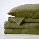 Solid Plush Sheet - Velvet Luxe Collection by Great Bay Home