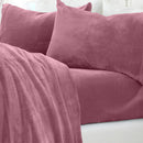 Solid Plush Sheet - Velvet Luxe Collection by Great Bay Home