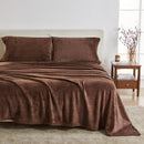 Solid Plush Sheet - Velvet Luxe Collection by Great Bay Home