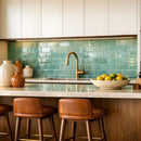 Grecianisle Satin Subway Glass Tiles 3x9