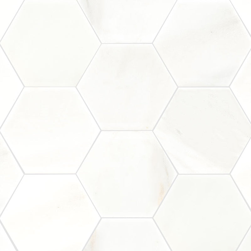 MSI Greecian White 8" Hexagon Polished, photo 2 of 10