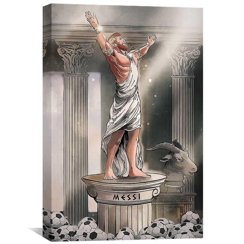 Greek God Messi Canvas