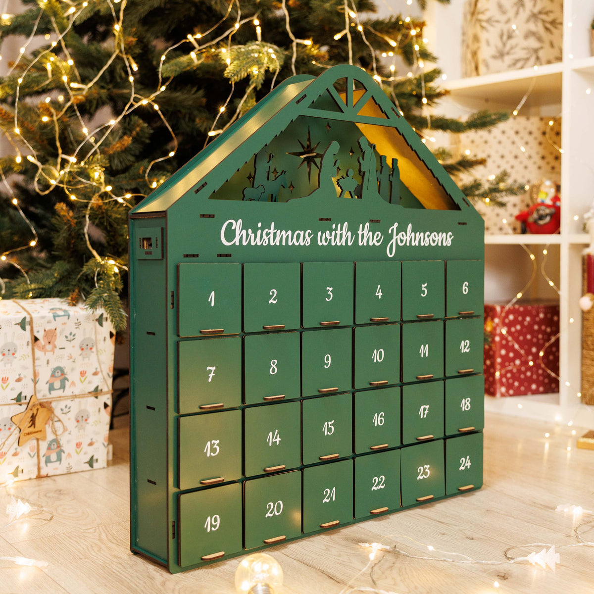 Christmas Advent Calendar - Green, photo 3 of 12