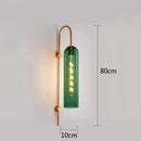 GobekUsa Green Glass Nordic Pendant Light E27 Suspension Fixture for Living and Bedroom