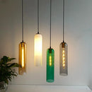 GobekUsa Green Glass Nordic Pendant Light E27 Suspension Fixture for Living and Bedroom