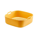 Green and black silicone air fryer pot – kitchen baking tray by Decorbites