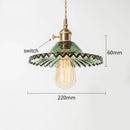 GobekUsa Copper Base Glass Pendant Light with Switch, Braided Wire - Nordic Style for Home & Restaurant Décor