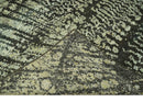 Green and Olive Modern Abstract 5x8 Hand knotted wool area Rug
