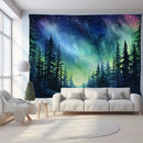 GobekUsa Green Mountain Tapestry Forest Aurora Series Customizable Hanging Cloth