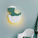 GobekUsa Dino Egg LED Kids Wall Lamp: Cute Cartoon Bedside Light for Nursery Bedroom