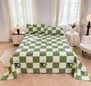 GobekUsa Cartoon Printed Cotton Bedspread | Queen King | Durable Coarse Cloth | All Seasons