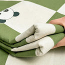 GobekUsa Cartoon Printed Cotton Bedspread | Queen King | Durable Coarse Cloth | All Seasons