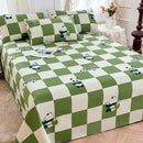 GobekUsa Cartoon Printed Cotton Bedspread | Queen King | Durable Coarse Cloth | All Seasons