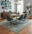 Turkish Hand Knotted Wool Oushak Traditional Area Rug Multi Size - Green Beige Blue