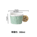 Green & beige creative biscuit ceramic tableware set dining room mug by Decorbites