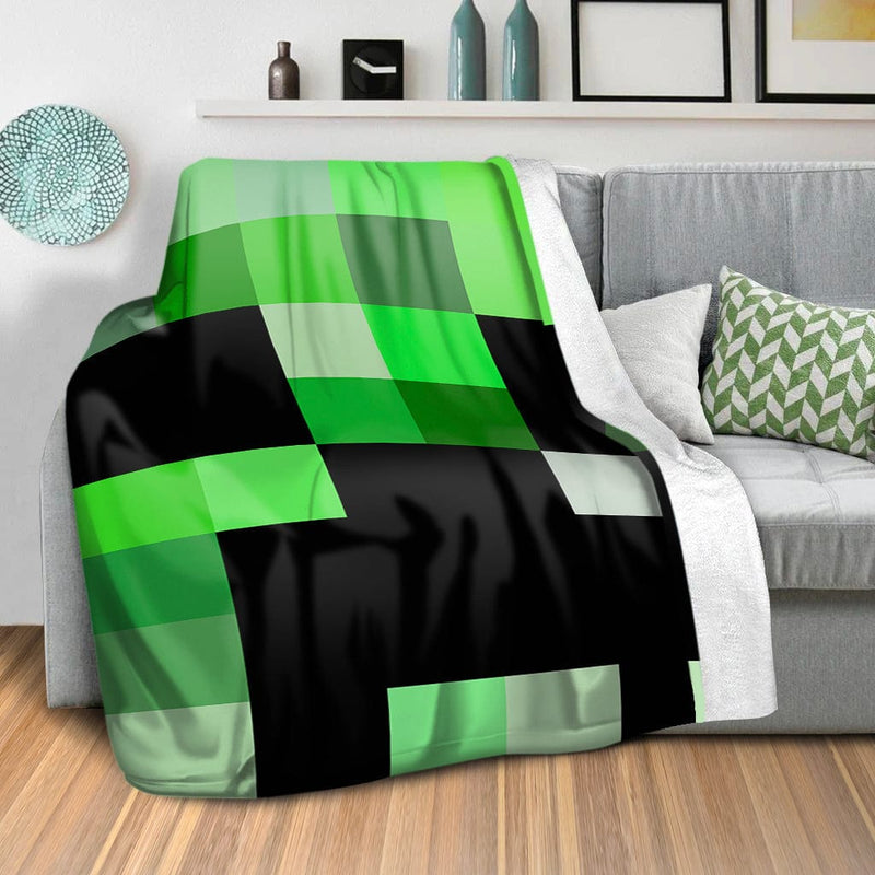 Green Block Blanket