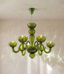 Green Ares Murano Glass Chandelier