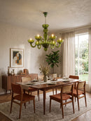 Green Ares Murano Glass Chandelier