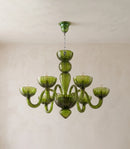Green Ares Murano Glass Chandelier
