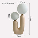 GobekUsa Double Frosted Glass Ball Table Lamp for Bedroom & Living Room Lighting