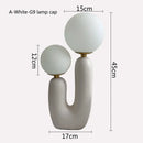 GobekUsa Double Frosted Glass Ball Table Lamp for Bedroom & Living Room Lighting