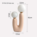 GobekUsa Double Frosted Glass Ball Table Lamp for Bedroom & Living Room Lighting