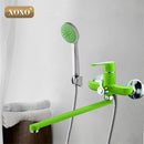 GobekUsa Green Spray Painted Brass Bath Shower Faucet